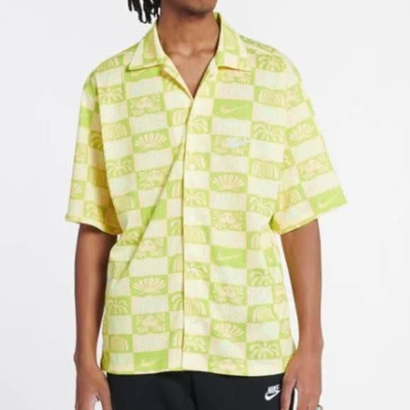 Nike Other - Nike Men’s Small Dri-fit Mesh Hawaii Spring Break Mesh Button Up Shirt